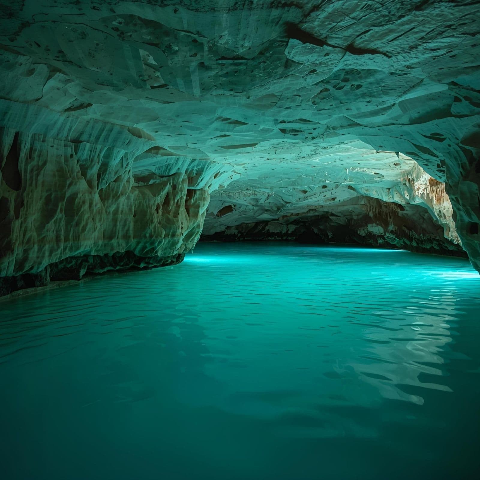 Echoes Beneath the Earth: Cave Ambience & Lake Waves with Binaural Tones for Deep Sleep