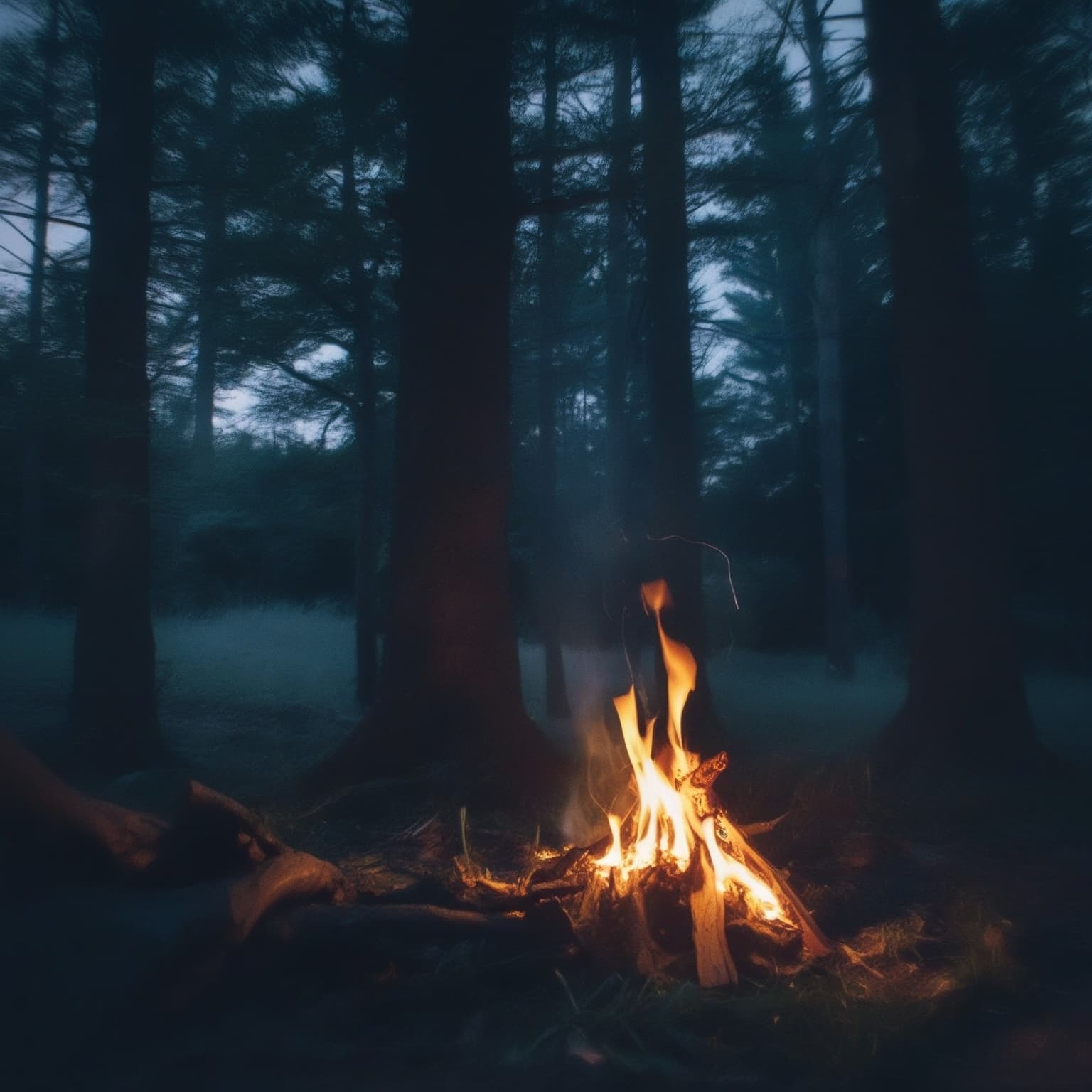 Bonfire Sleep Soundscape: Crickets, Gentle Fire, Owl Calls & Ambient Music