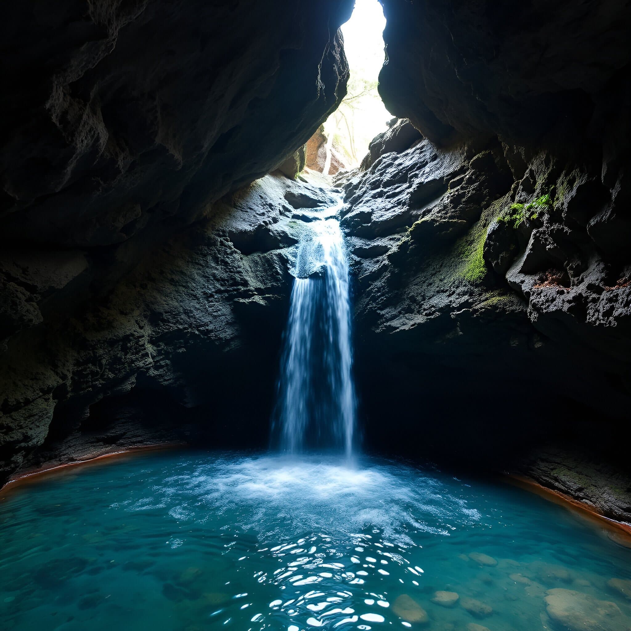 Echoes of the Ammonite Cave: Binaural Beats & Waterfall Sounds for Deep Sleep